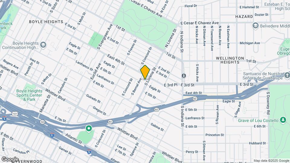 419 S Lorena St Map and Location Details