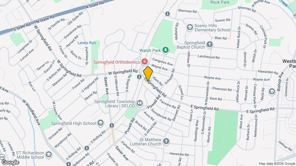 32 E Springfield Rd, Unit 1R Mapa y Detalles de la Ubicación