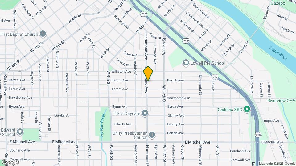 609 Hammond Ave Map and Location Details