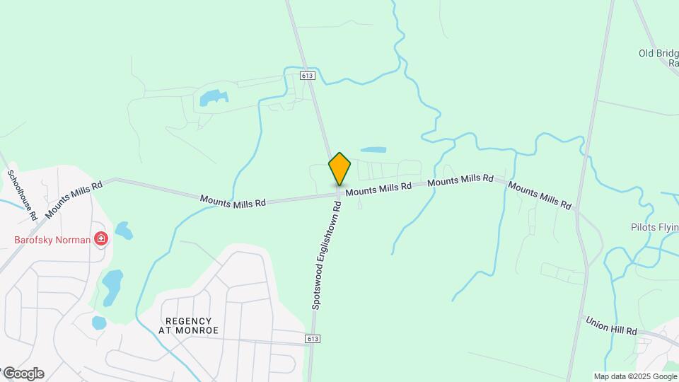 625 Spotswood Englishtown Rd Map and Location Details