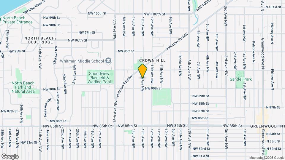 9027 13th Ave NW Map and Location Details