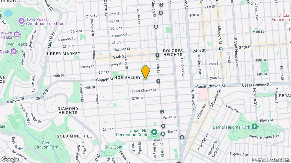 1287 Sanchez St Mapa y Detalles de la Ubicación