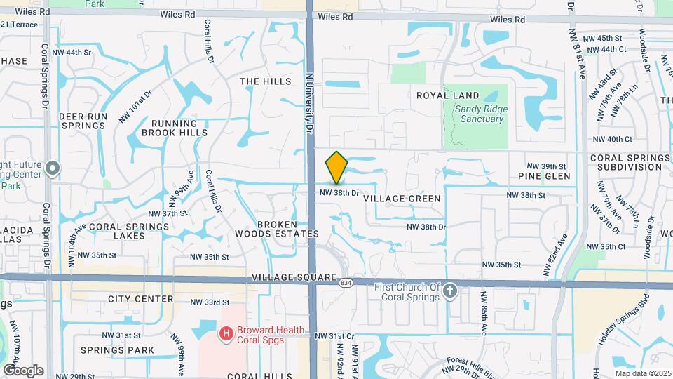 9137 NW 38th Dr Map and Location Details