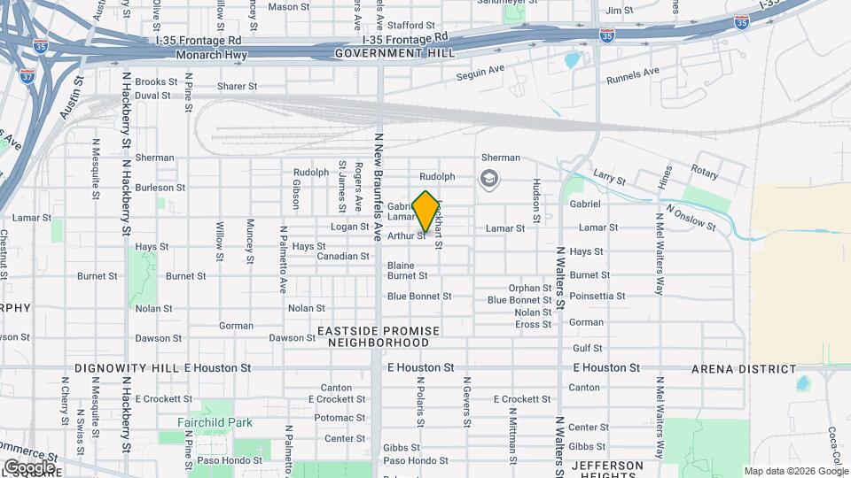 1521 Hays St Map and Location Details