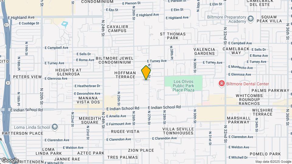 4242 N 27th St Map and Location Details