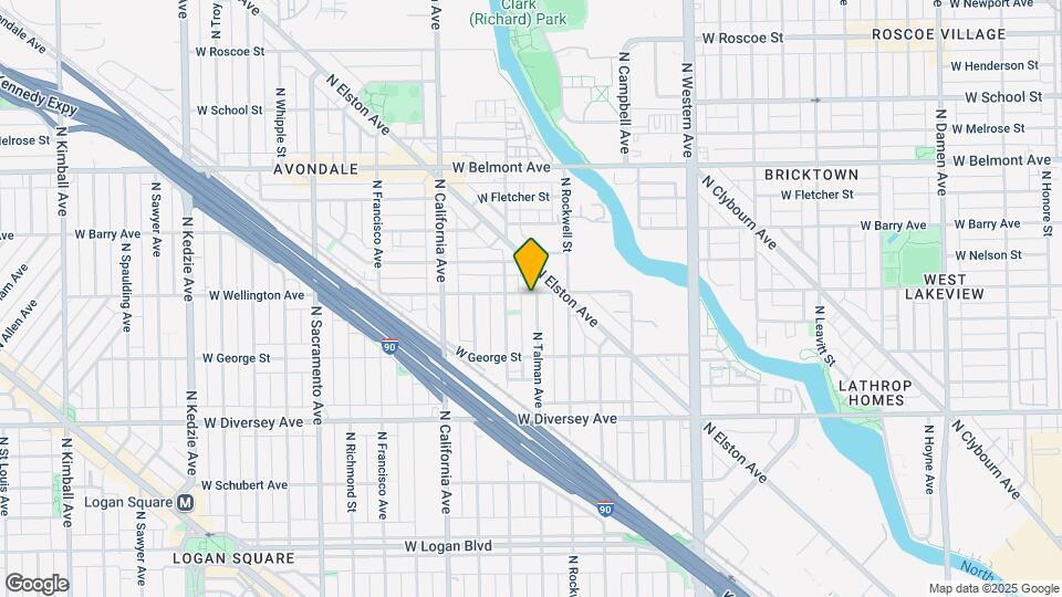 2956 N Talman Ave Map and Location Details