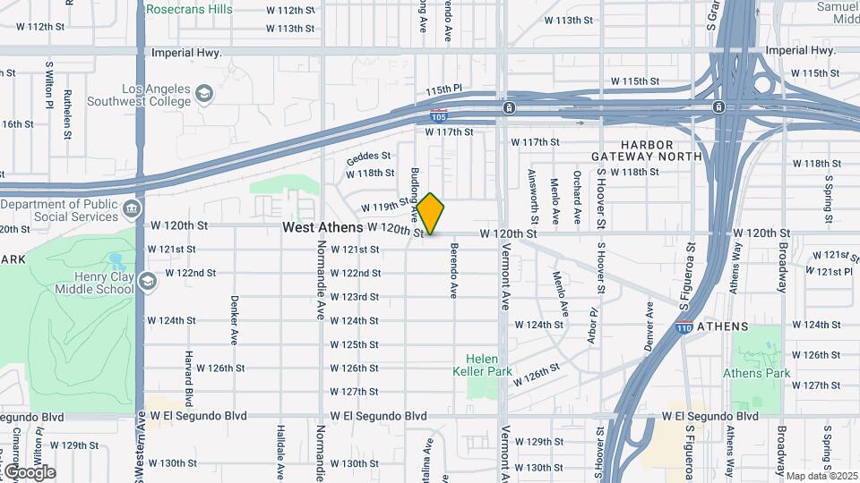 1132 W 120th St Mapa y Detalles de la Ubicación