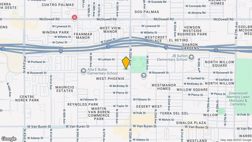 3506 W Roosevelt St Map and Location Details