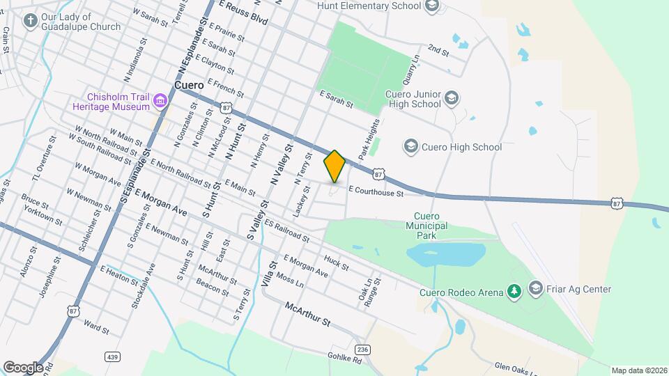 921 E Courthouse St Map and Location Details