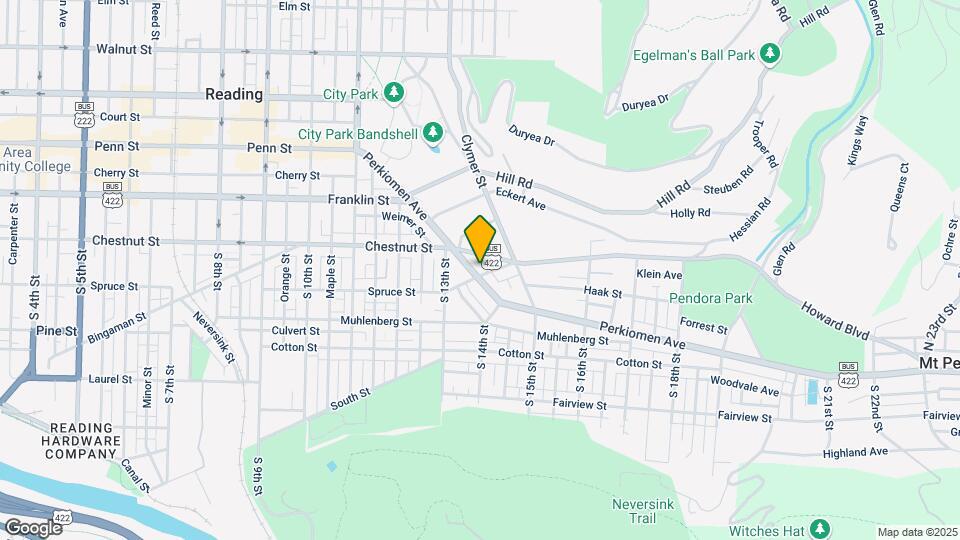 1335 Perkiomen Ave Mapa y Detalles de la Ubicación