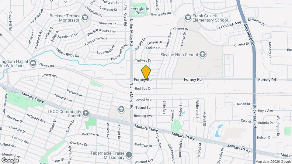 7046 Forney Rd Map and Location Details