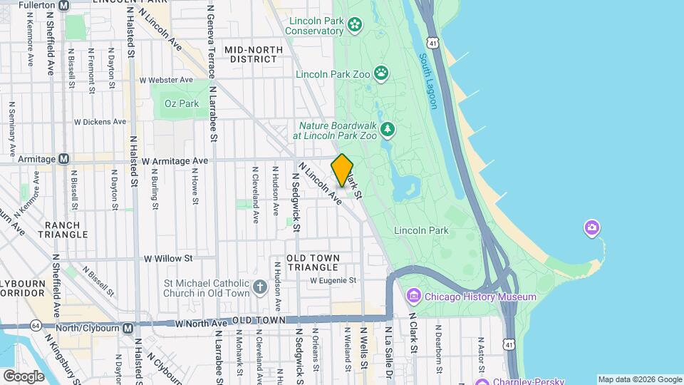 1907 N Lincoln Park W Map and Location Details