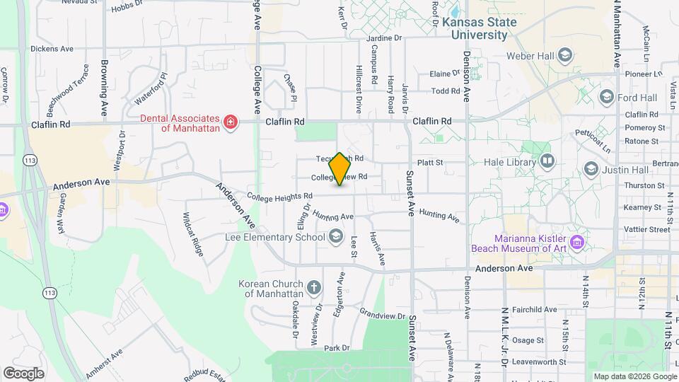 2042 College Heights Rd Map and Location Details