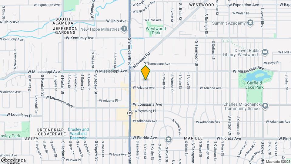 1165 S Yates St Map and Location Details