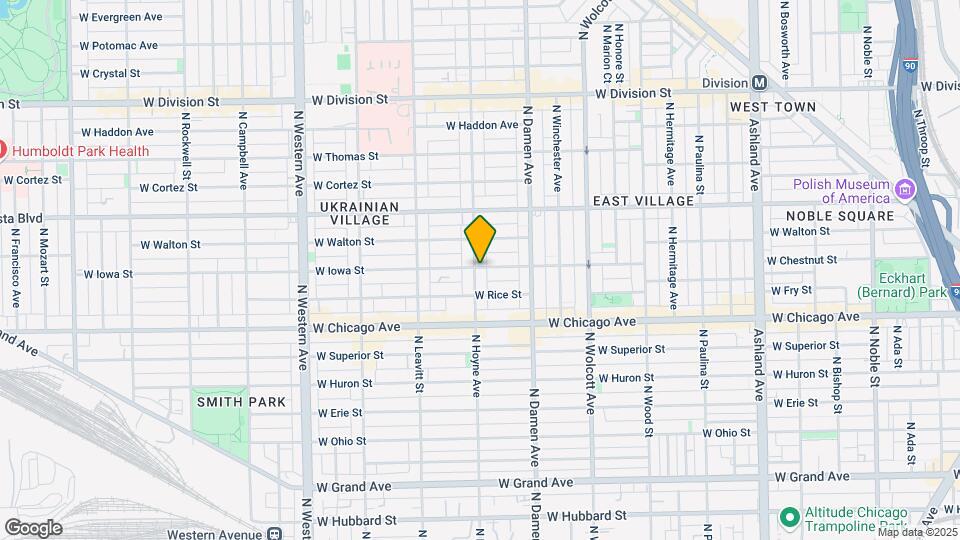 857-859 N Hoyne Ave Map and Location Details