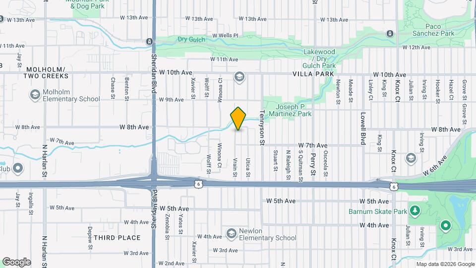 762 Vrain St Map and Location Details