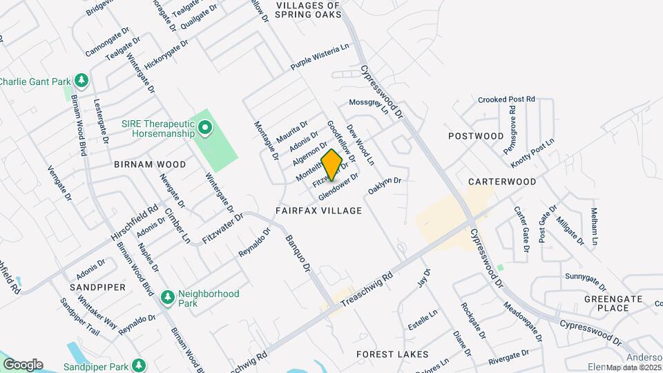 4927 Glendower Dr Map and Location Details