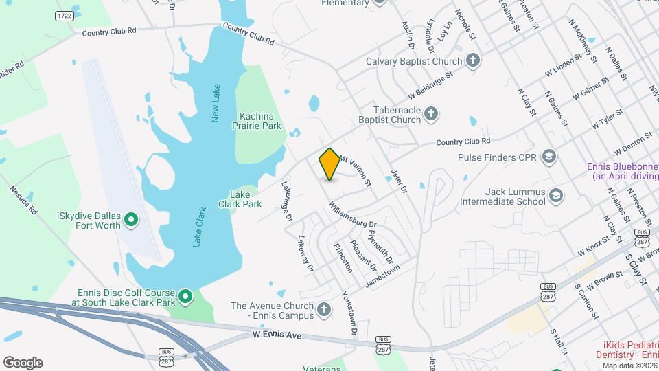 1204 Williamsburg Dr Map and Location Details