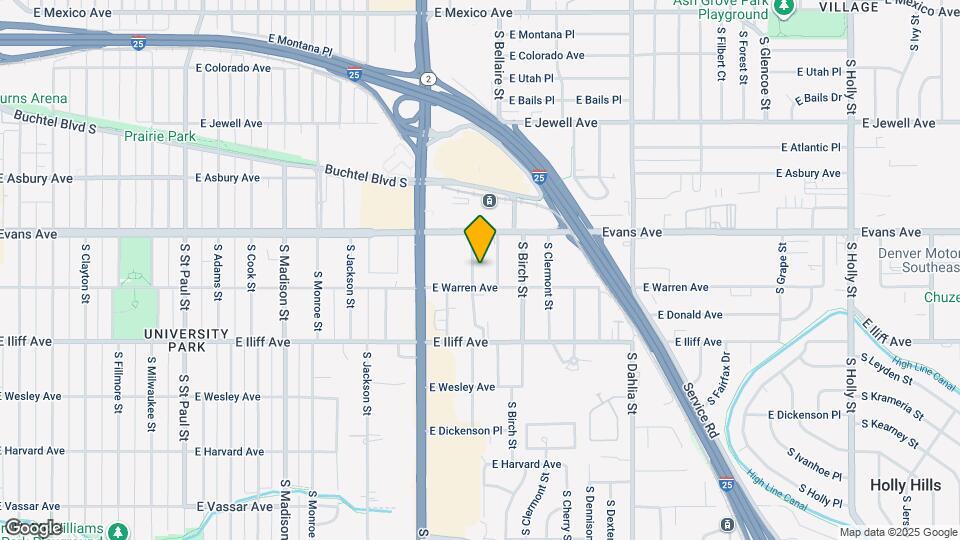 2162 S Ash St Map and Location Details