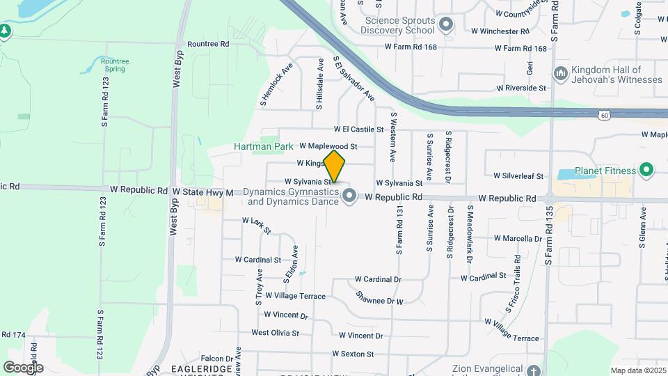 3680 W Sylvania St Map and Location Details