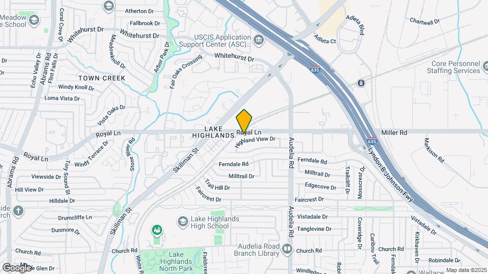 9539 Highland View Dr Map and Location Details