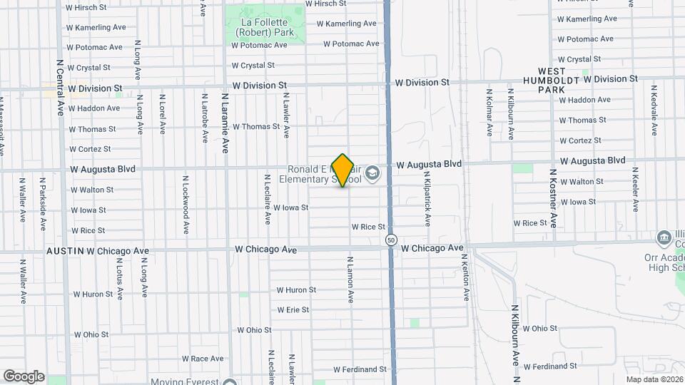 4907 W Walton St Map and Location Details