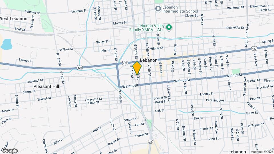 115 S 10th St Map and Location Details