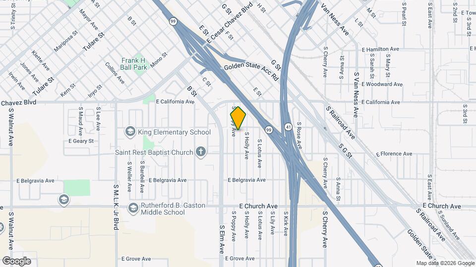 2221 S Poppy Ave Map and Location Details