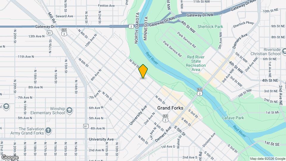 418 N 4th St Map and Location Details