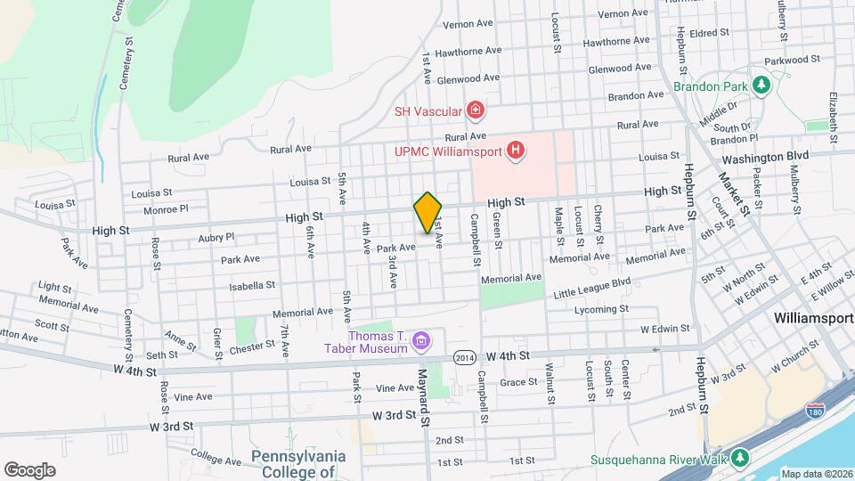 850 Park Ave Mapa y Detalles de la Ubicación