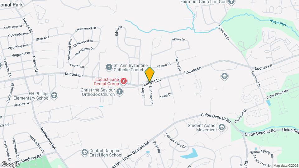 1500 Embassy Dr Map and Location Details