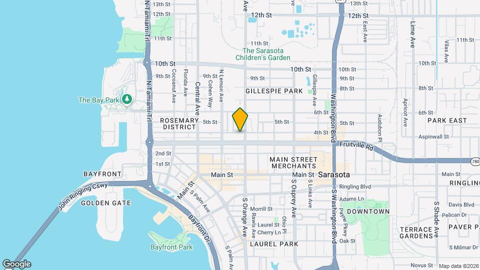 Zahrada 2- An enclave in Downtown Sarasota Map and Location Details