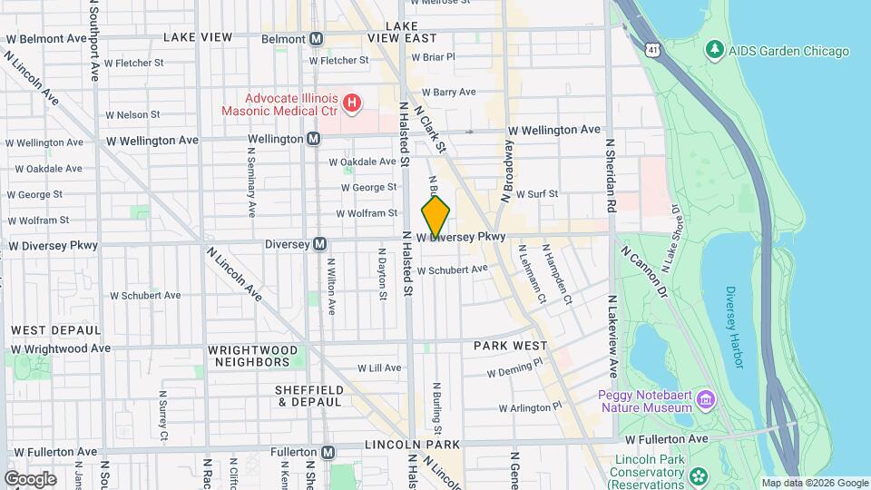 729 W Diversey Pky, Unit J06P Map and Location Details