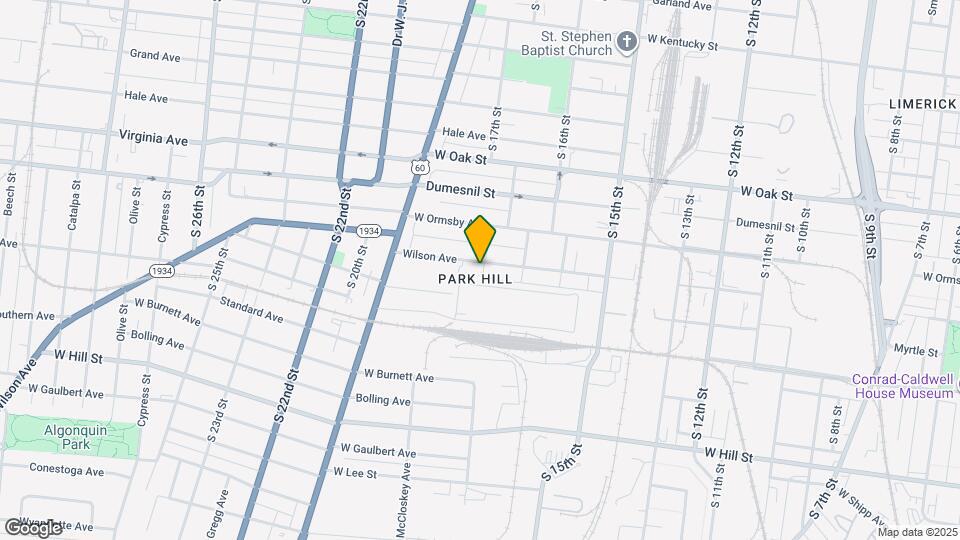 1732 Wilson Ave Map and Location Details