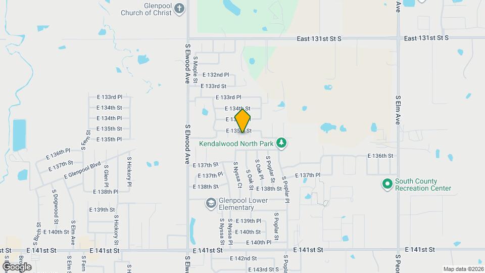 13505 S Oak St Mapa y Detalles de la Ubicación