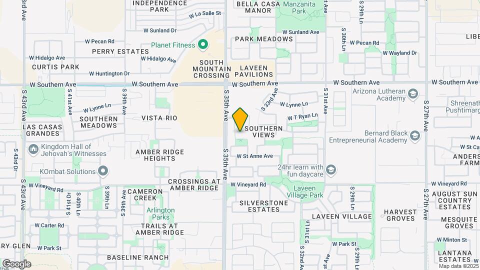 3422 W Leodra Ln Map and Location Details