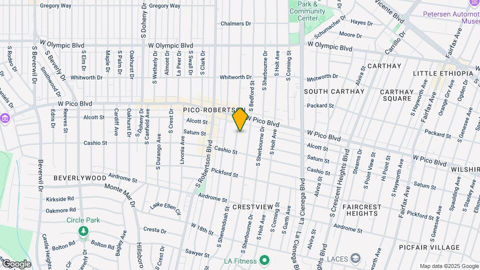 1442 S Shenandoah St Map and Location Details