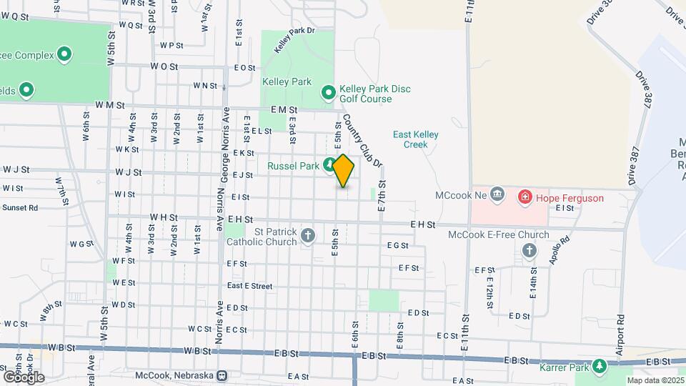 903 E 5th St Map and Location Details