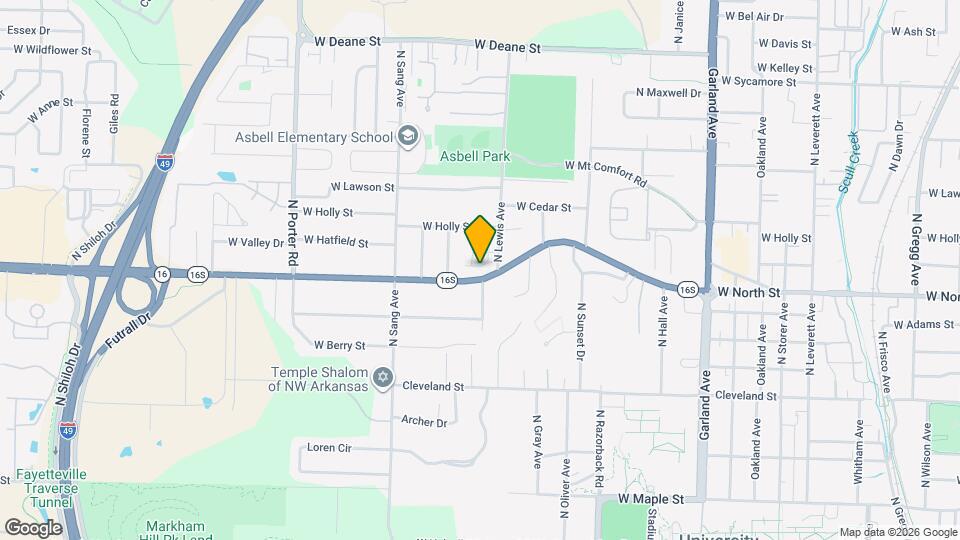 1808 W Wedington Dr Map and Location Details