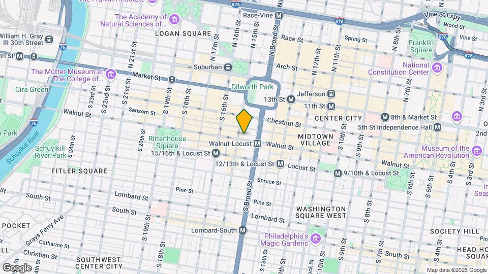 1427 Walnut St-Unit -3F Map and Location Details