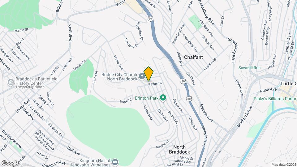 1805 Pallas St Map and Location Details