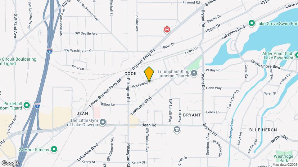 5262 Rosewood St Map and Location Details