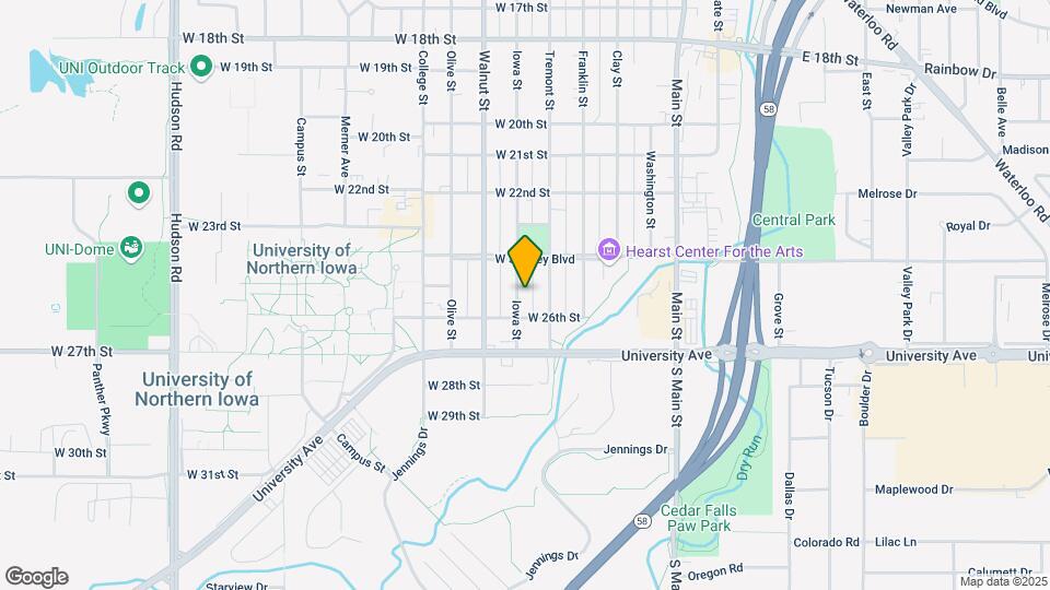 2506 Iowa St Map and Location Details