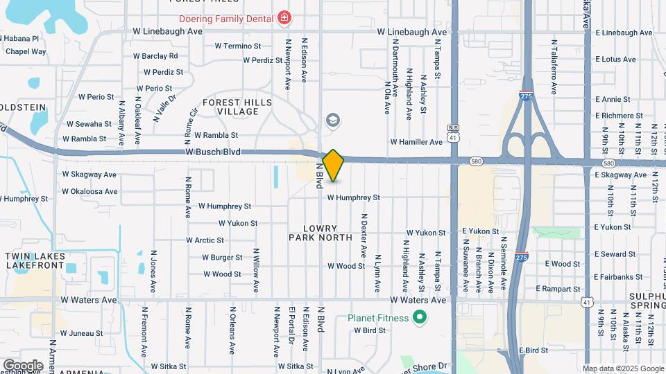 8908 N Hamner Ave Map and Location Details
