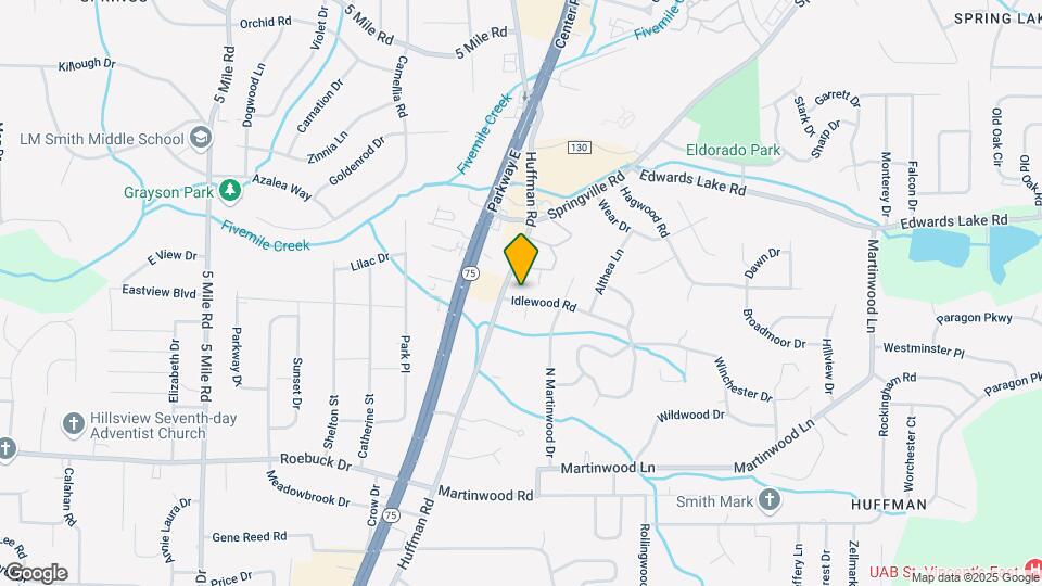 704 Idlewood Rd Map and Location Details