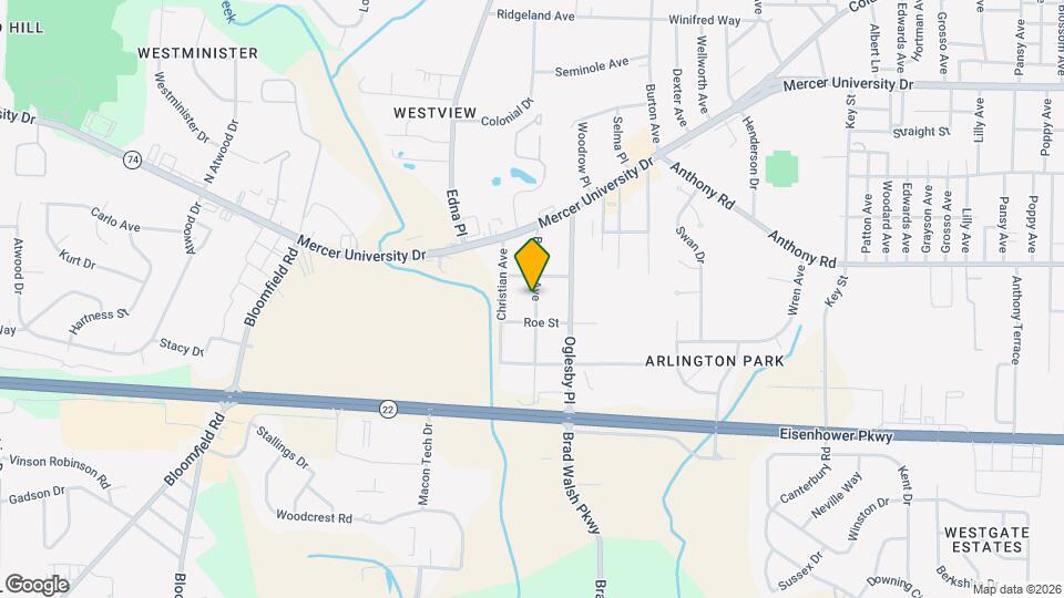 1835 Bethlea Ave Map and Location Details