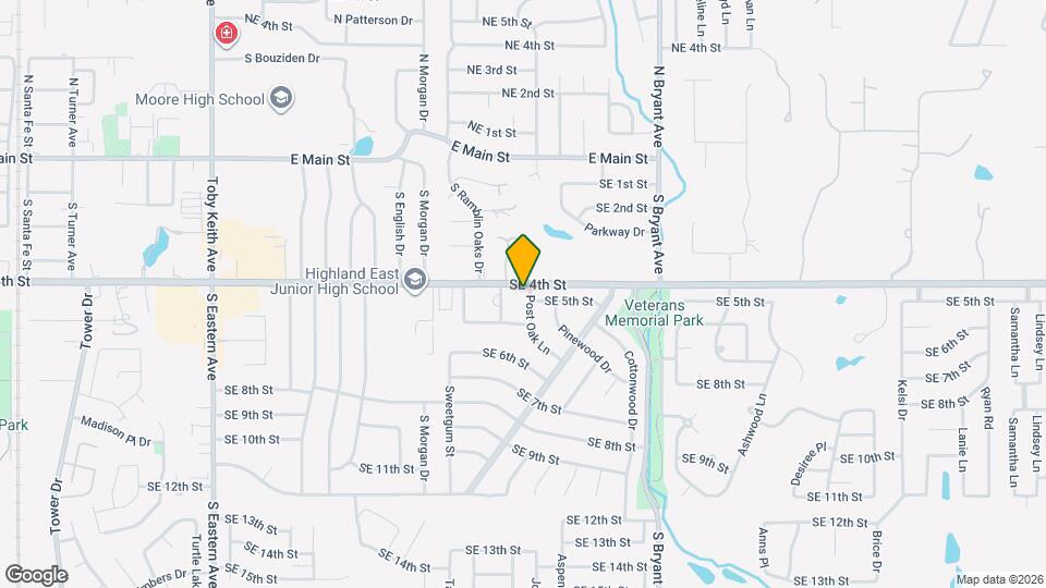 501 Post Oak Ln Map and Location Details