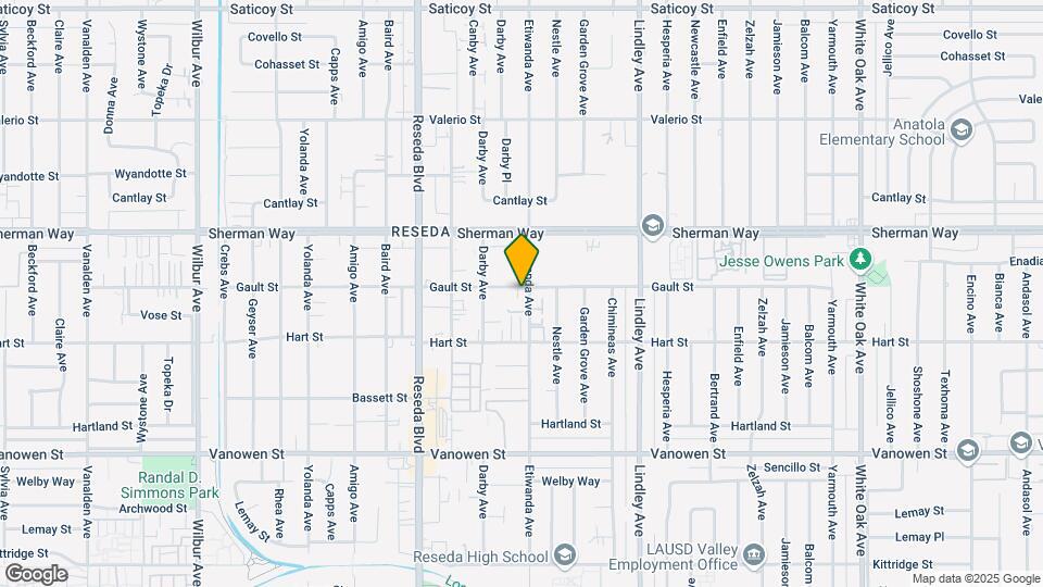 7055 Etiwanda Ave Mapa y Detalles de la Ubicación