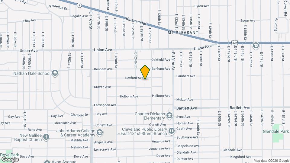 12512 Rexford Ave Map and Location Details
