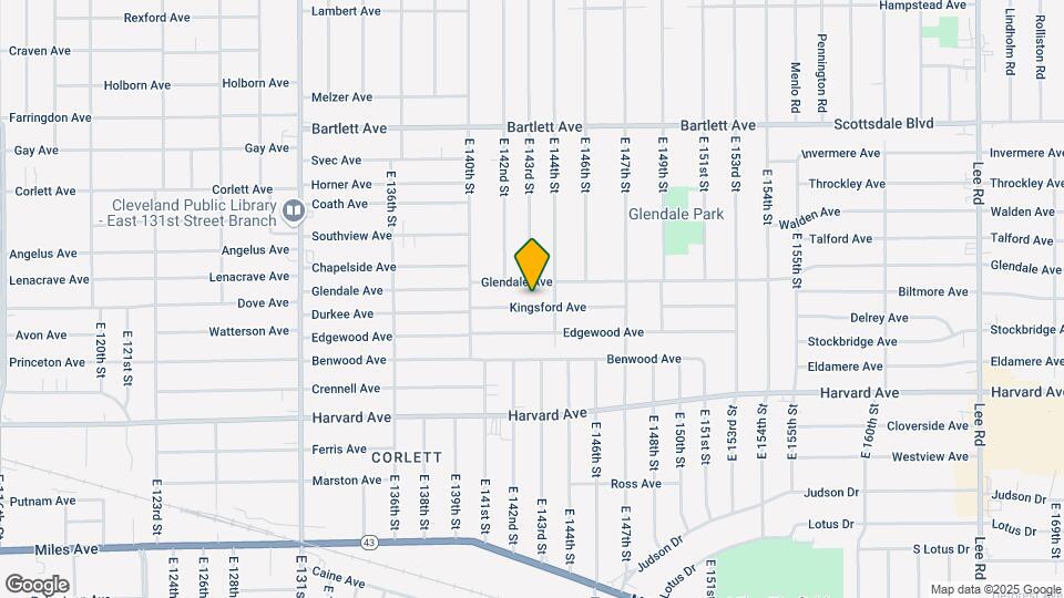 14301 Kingsford Ave Map and Location Details